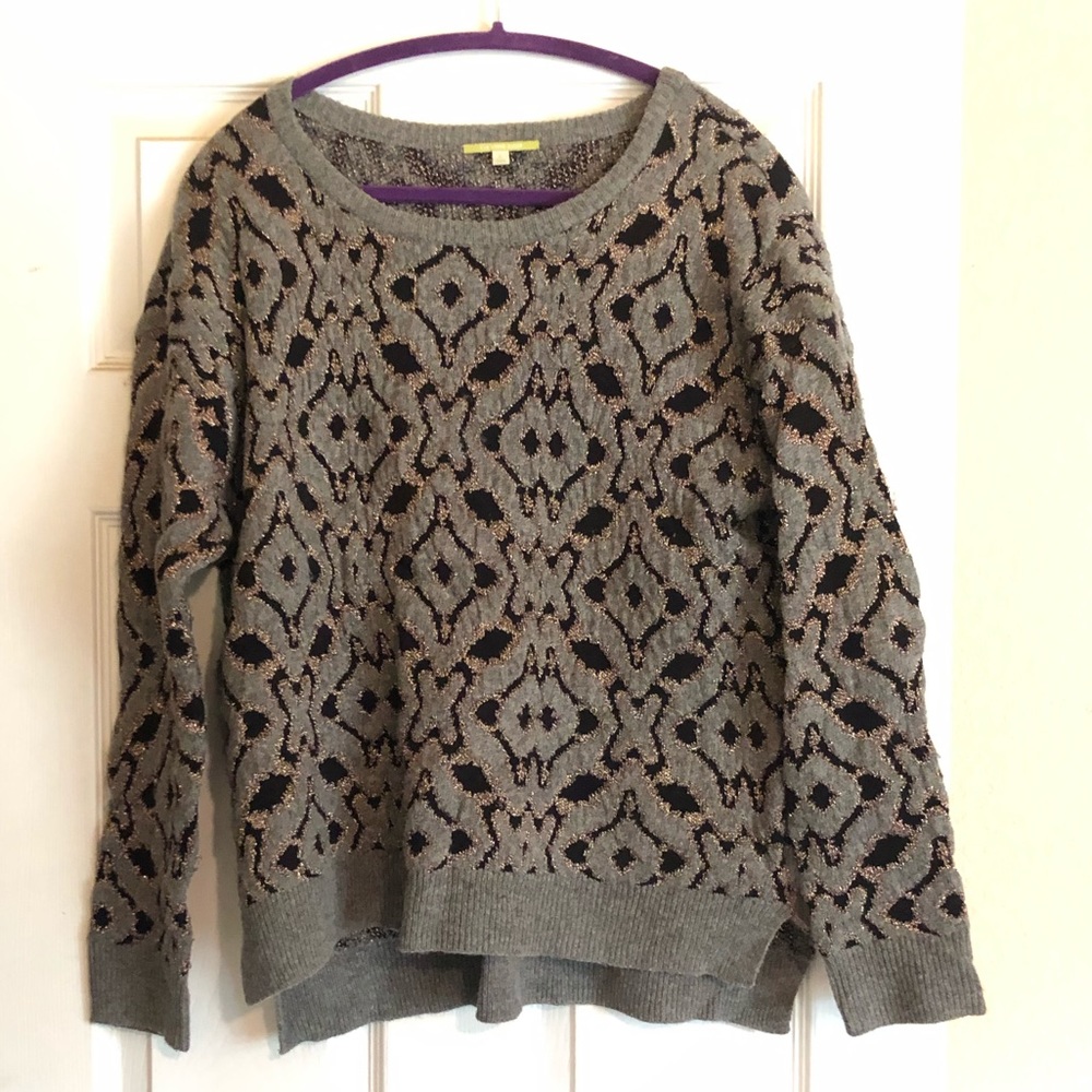 Gianni Bini Rose Gold Threaded Sweater